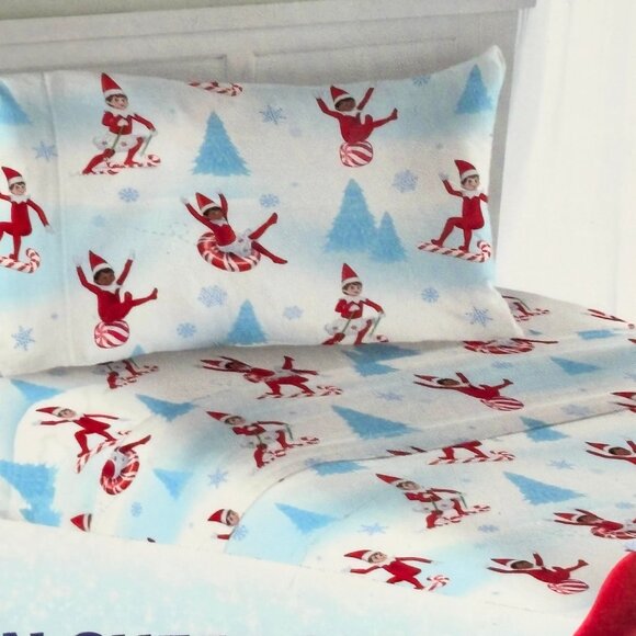 New ELF ON THE SHELF Twin Size Sheet Set Christmas New Holiday - Picture 6 of 6